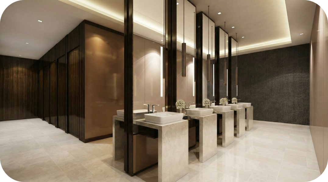 Modern kitchen and bathroom suite
