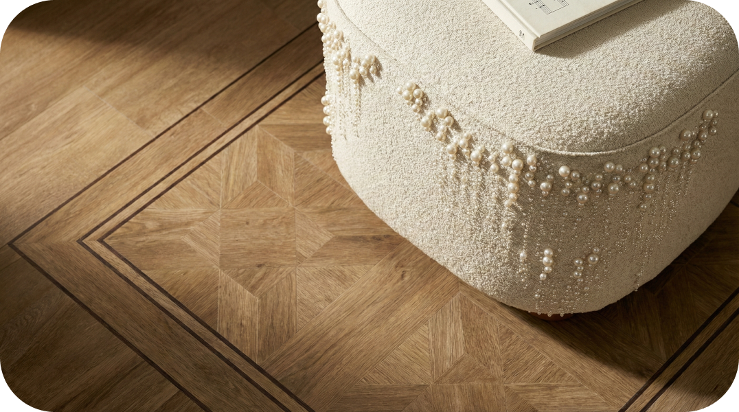 Textured furniture close-up render