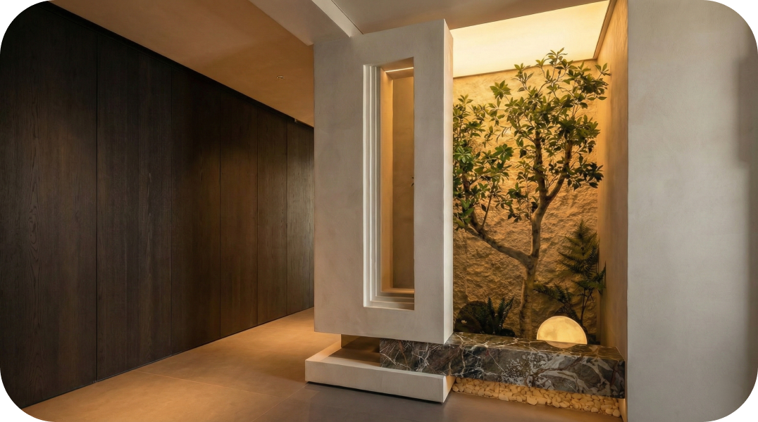 Contemporary living space design