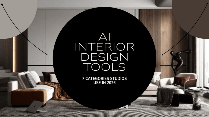 AI Interior Design Tools: 7 Categories Studios Use in 2026