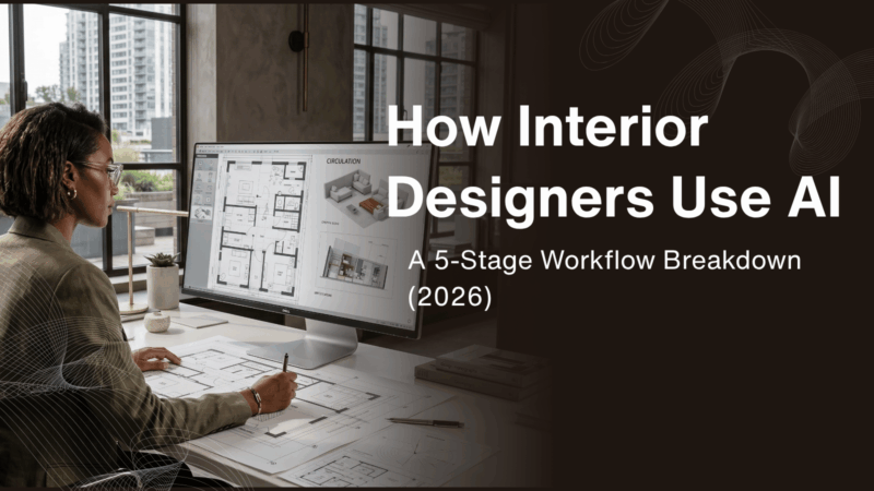 How Interior Designers Use AI: A 5-Stage Workflow Breakdown (2026)