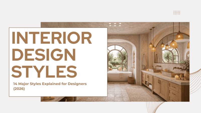Interior Design Styles: 14 Major Styles Explained for Designers (2026)