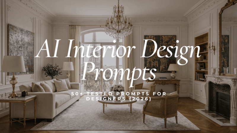 AI Interior Design Prompts: 50+ Tested Prompts for Designers (2026)