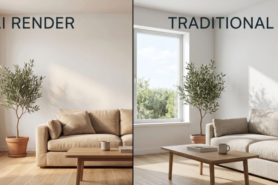 AI Rendering vs Traditional 3D Rendering: Cost, Time & Quality (2026)