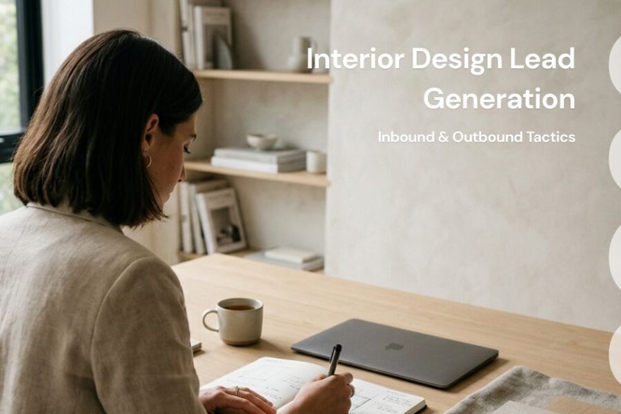Interior Design Lead Generation: Inbound & Outbound Tactics for 2026